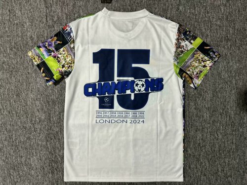 Fans Version 2025-2026 Real Madrid 15 Champions Souvenir Soccer Jersey Real Football Shirt