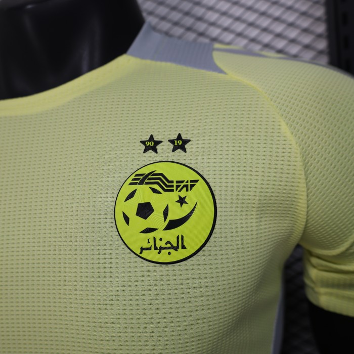 Player Version 2025 Algeria Yellow Special Version Soccer Jersey Football Shirt