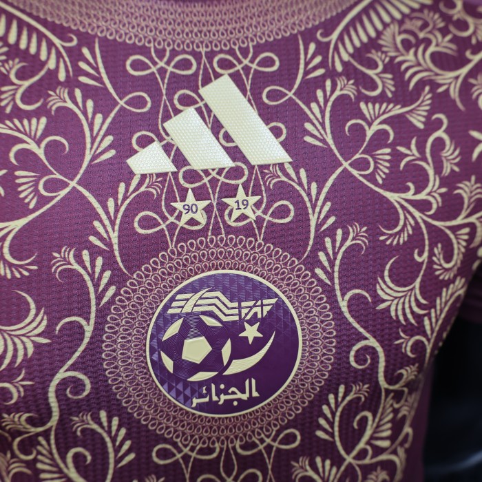 Player Version 2025 Algeria Maroon Special Version Soccer Jersey Football Shirt