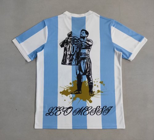 Fan Version 2025 Argentina MESSI Special Print Soccer Jersey Football Shirt
