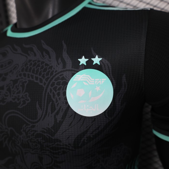 Player Version 2025 Algeria Black/Green Special Version Soccer Jersey Football Shirt