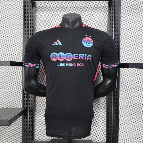 Player Version 2025 Algeria Black/Pink Special Version Soccer Jersey Football Shirt