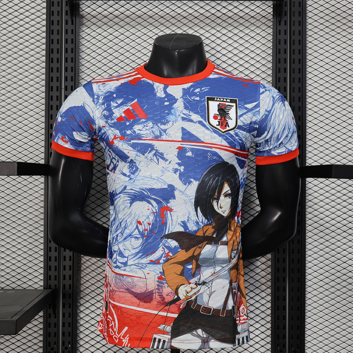 Player Version 2025 Japan Blue/Red Special Edition Soccer Jersey Football Shirt