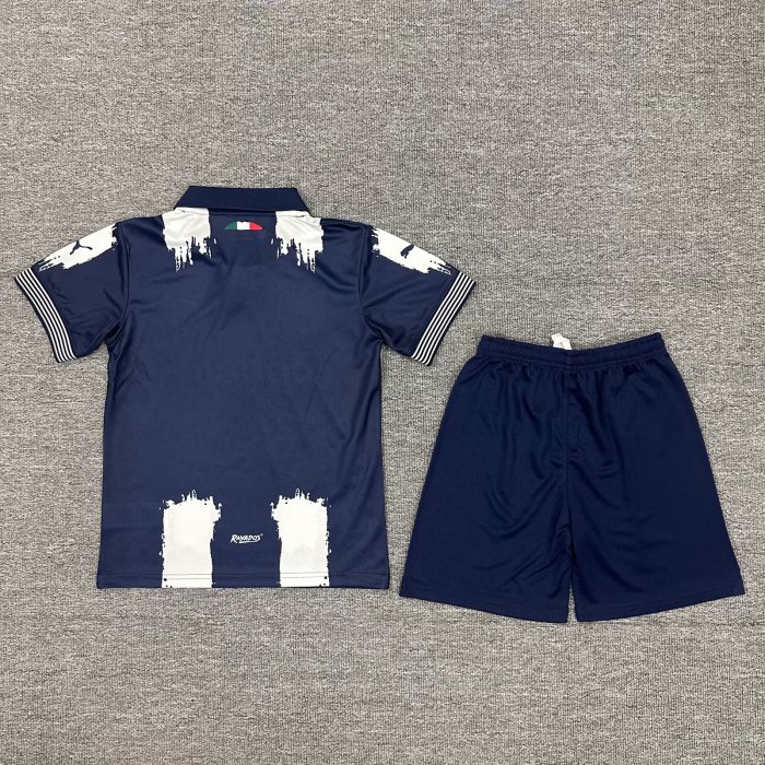 Youth Uniform Kids Kit Monterrey 2025-2026 Special Edition Soccer Jersey Shorts Child Football Set