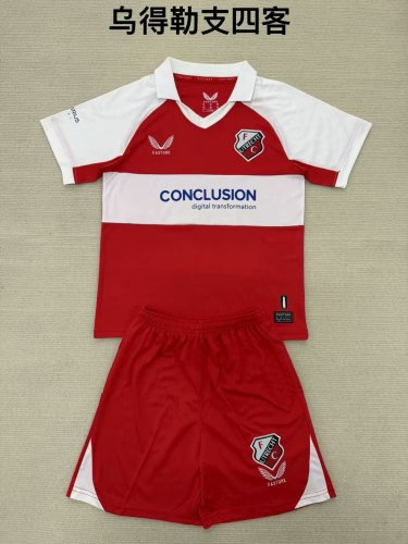 Adult Uniform 2025-2026 FC Utrecht Fourth Away Soccer Jersey Shorts Men's Football Kit