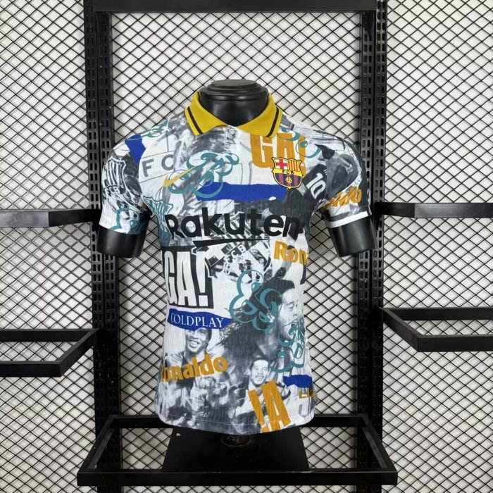 Barca Camisetas de Futbol Player Version 2025-2026 Barcelona Colorful Special Edition Soccer Jersey