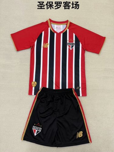 without Sponor Logo Adult Uniform 2025-2026 Sao Paulo Away Soccer Jersey Shorts Men's Football Kit
