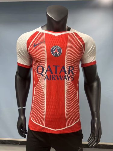 Player Version 2025-2026 PSG Orange Soccer Training Jersey Paris Football Maillot