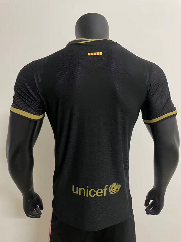 Retro Jersey Player Version 2020-2021 Barcelona Away Black Soccer Jersey Vintage Football Shirt
