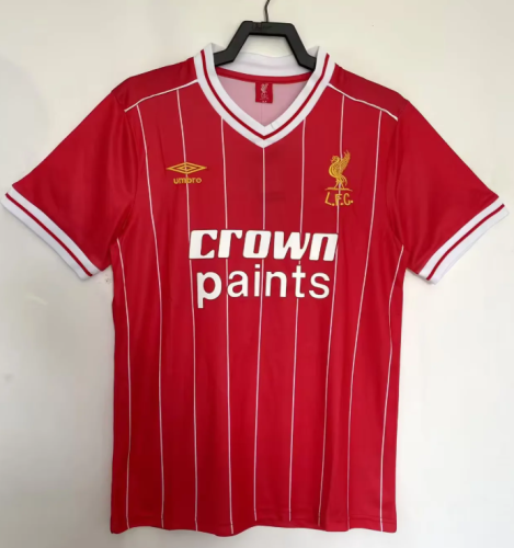 with Sponor Logo Retro Jersey 1981-1984 Liverpool Home Soccer Jersey Vintage Football Shirt