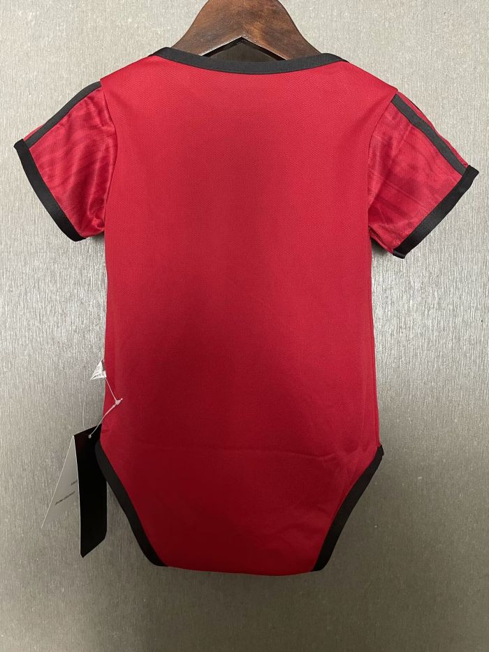 Baby Cloth 2025-2026 Manchester United Home Soccer Jersey Baby Onesies