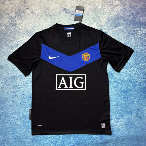 Retro Jersey 2009-2010 Manchester United Away Black Vintage Soccer Jersey