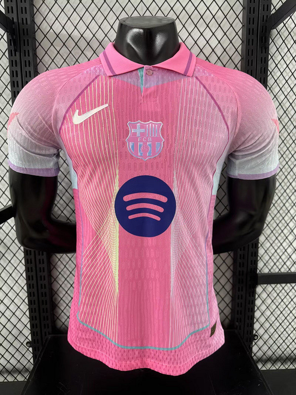 Barca Camisetas de Futbol Player Version 2025-2026 Barcelona Pink Special Edition Soccer Jersey
