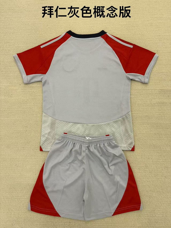 Adult Uniform 2025-2026 Bayern Munich Grey Concept Version Soccer Jersey Shorts Bayern Munchen Red Football Kit