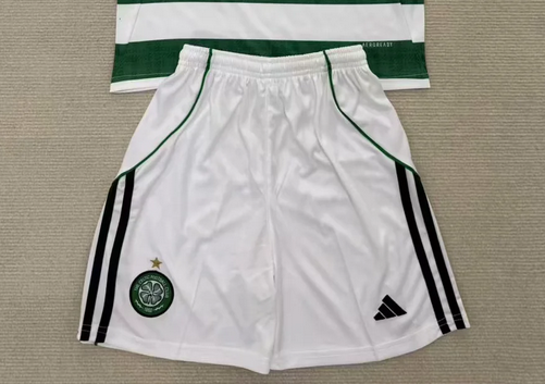 Fan Version 2025-2026 Celtic Home Soccer Shorts Football Shorts