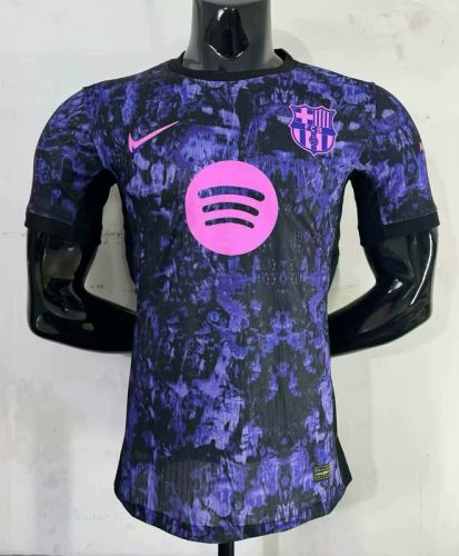 Barca Camisetas de Futbol Player Version 2025-2026 Barcelona Black/Purple Soccer Training Jersey
