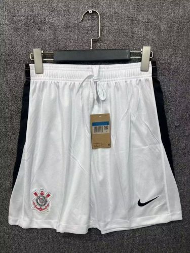 Fan Version 2025-2026 Corinthians Away White Soccer Shorts Football Shorts