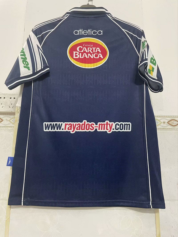 Retro Jersey 1999-2000 Monterrey Third Away Dark Blue Soccer Jersey Vintage Football Shirt
