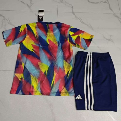 Youth Uniform Kids Kit 2025-2026 Arsenal Soccer Training Jersey Shorts Colorful Child Football Pre-match Set