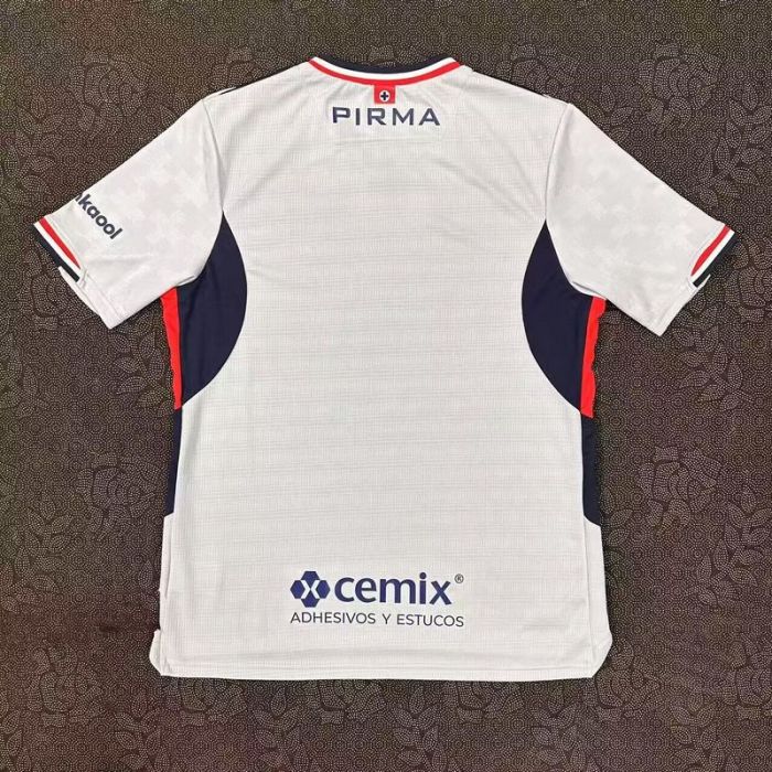 Fans Version 2025-2026 Cruz Azul Away White Soccer Jersey Football Shirt