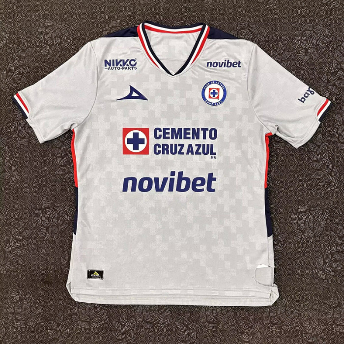 Fans Version 2025-2026 Cruz Azul Away White Soccer Jersey Football Shirt
