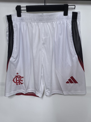 Fan Version 2025-2026 Flamengo White Soccer Shorts Football Shorts