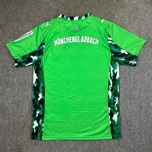 Fan Version 2025-2026 Borussia Monchengladbach Away Green Soccer Jersey Football Shirt