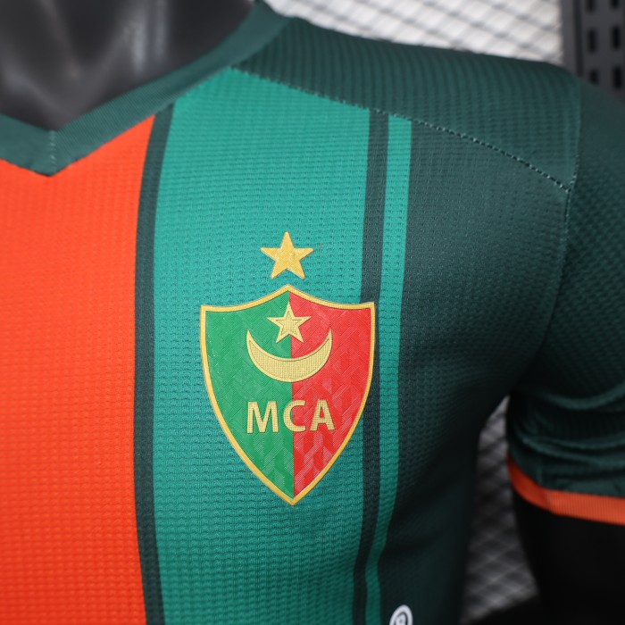 Player Version 2025-2026 USM Alger Green/Orange Special Edition Soccer Jersey MCA Football Shirt