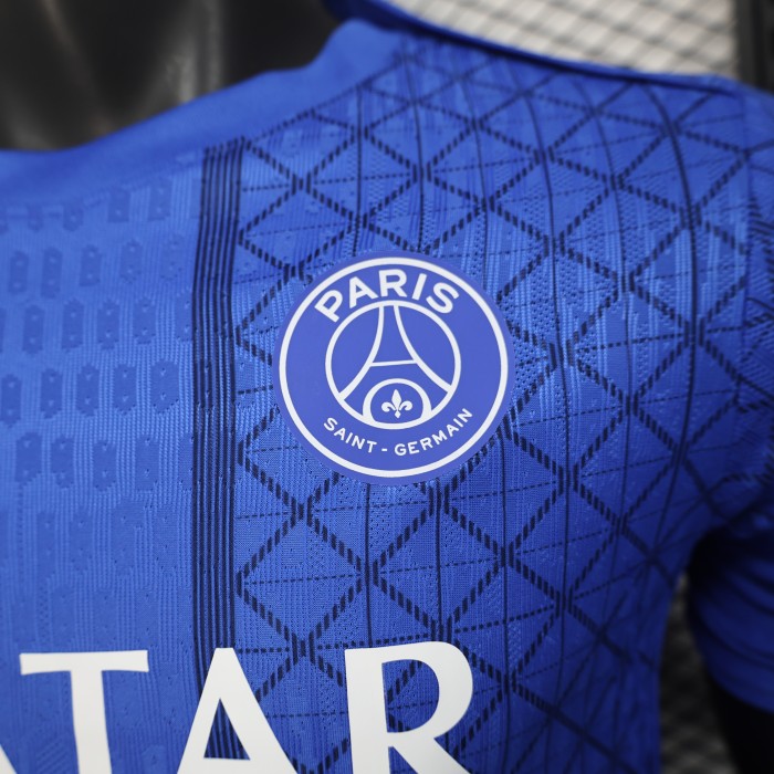 Player Version 2025-2026 PSG Blue Special Edition Soccer Jersey Paris Football Maillot