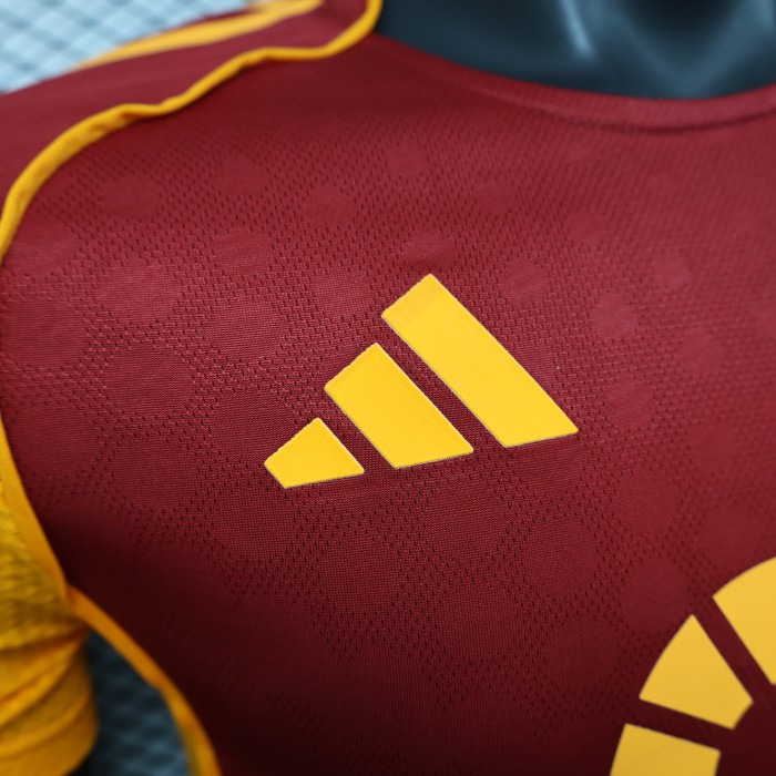 Player Version 2025-2026 As Roma Home Soccer Jersey Football Shirt