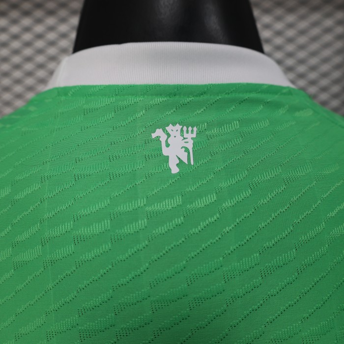 Player Version 2025-2026 Manchester United Green Goalkeeper Jersey Man United Football Shirt