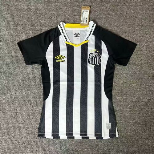 Women 2025-2026 Santos Away Soccer Jersey Girl Football Shirt