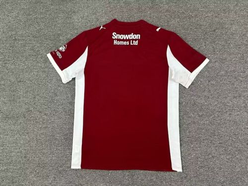 Fan Version 2025-2026 Northampton Town Home Soccer Jersey Football Shirt