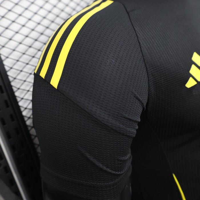 Player Version 2025 Algeria Black/Yellow Soccer Jersey Football Shirt
