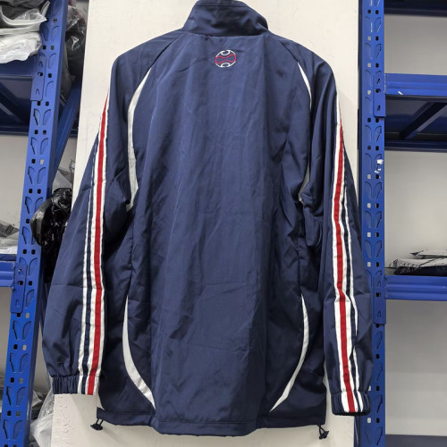 2025-2026 France Dark Blue/White Soccer Windbreaker Jacket Football Jacket