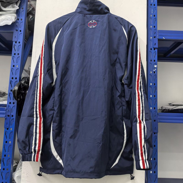2025-2026 France Dark Blue/White Soccer Windbreaker Jacket Football Jacket
