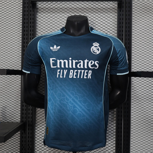 with HP Logo Player Version 2025-2026 Real Madrid Special Edition Soccer Jersey Real Football Shirt