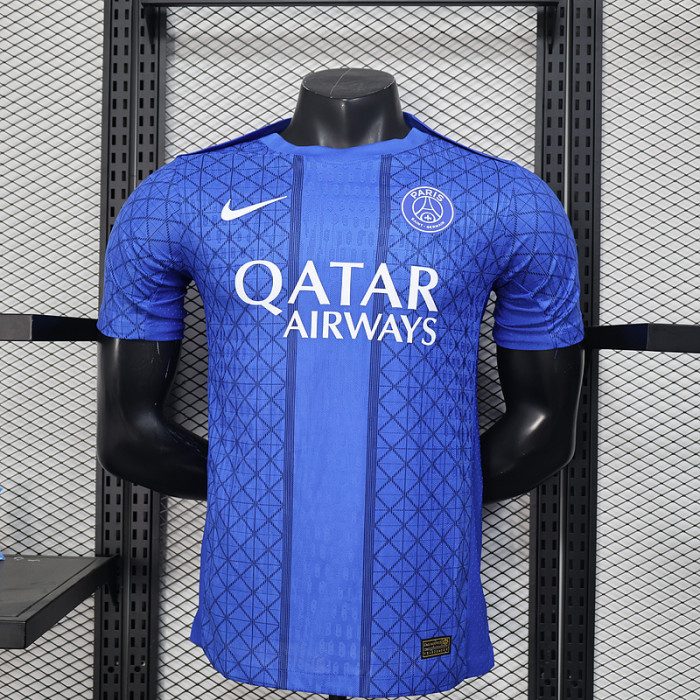 Player Version 2025-2026 PSG Blue Special Edition Soccer Jersey Paris Football Maillot