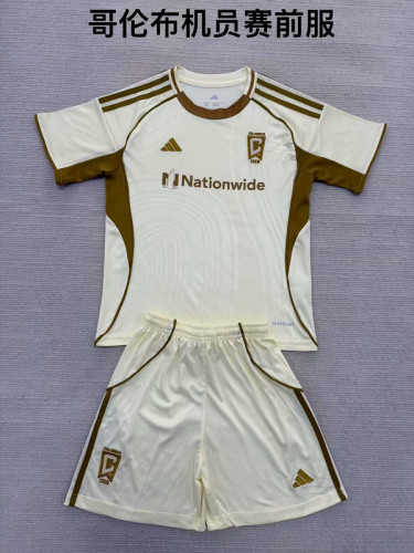 Adult Uniform 2025-2026 The Columbus Crew Soccer Training Jersey Shorts Football Kit