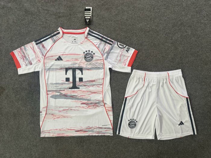 Adult Uniform 2025-2026 Bayern Munich Away Soccer Jersey Shorts Bayern Munchen Football Kit