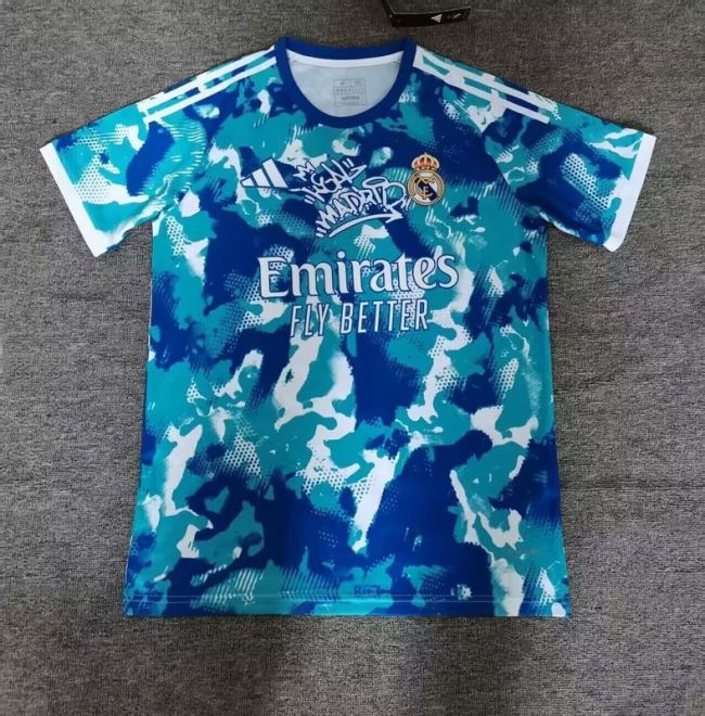 Fans Version 2025-2026 Real Madrid Green/Black Soccer Jersey Real Football Shirt