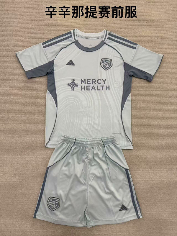 Youth Uniform Kids Kit 2025-2026 Cincinati Soccer Training Jersey Shorts Cincinnati Child Football Set
