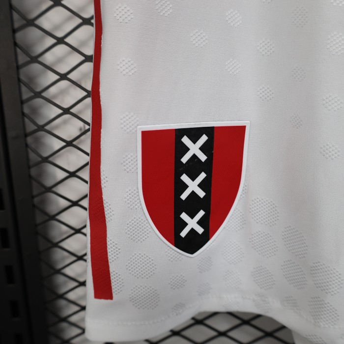 Player Version 2025-2026 Ajax Home Soccer Shorts Football Shorts