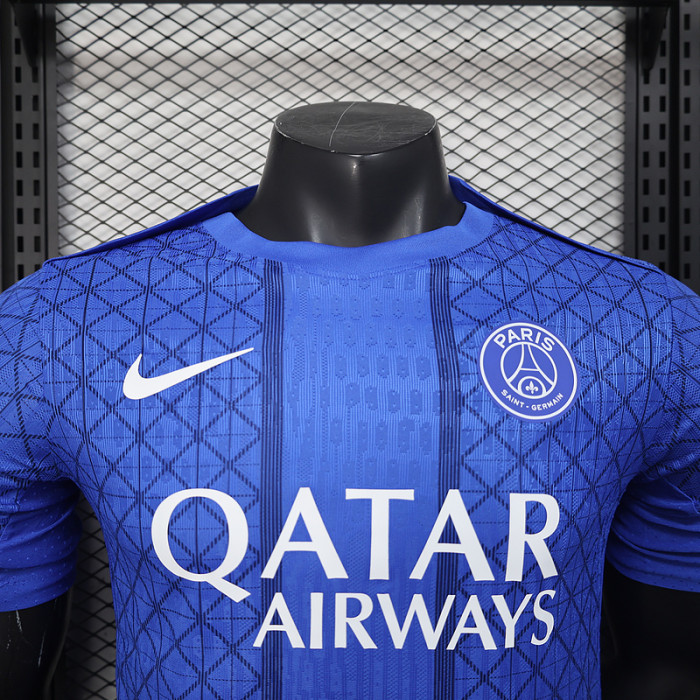 Player Version 2025-2026 PSG Blue Special Edition Soccer Jersey Paris Football Maillot