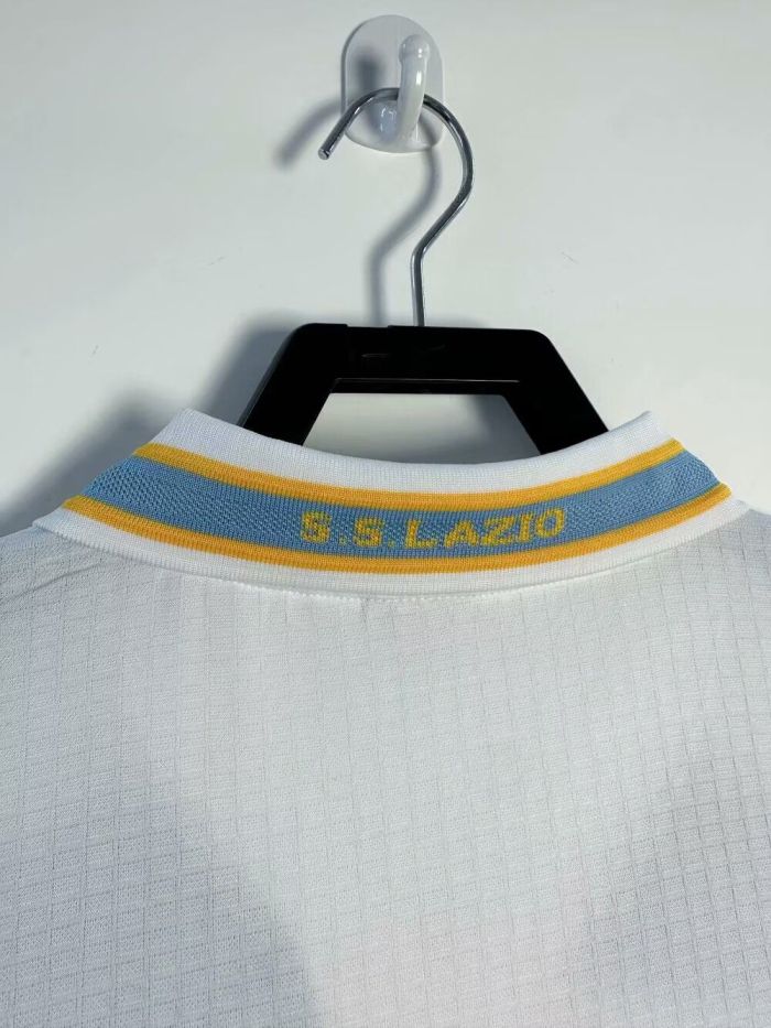 Long Sleeve Retro Jersey 1999-2000 Lazio Home Soccer Jersey Vintage Football Shirt