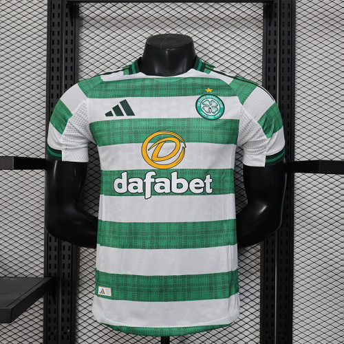 Player Version 2025-2026 Celtic Home Soccer Jersey Football Shirt