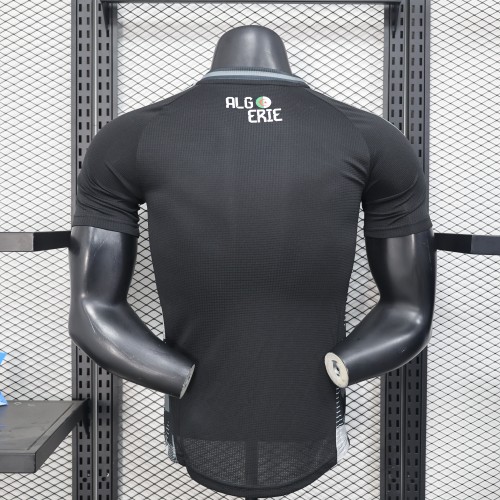 Player Version 2025 Algeria Black/Grey Soccer Jersey Football Shirt