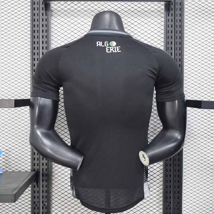 Player Version 2025 Algeria Black/Grey Soccer Jersey Football Shirt