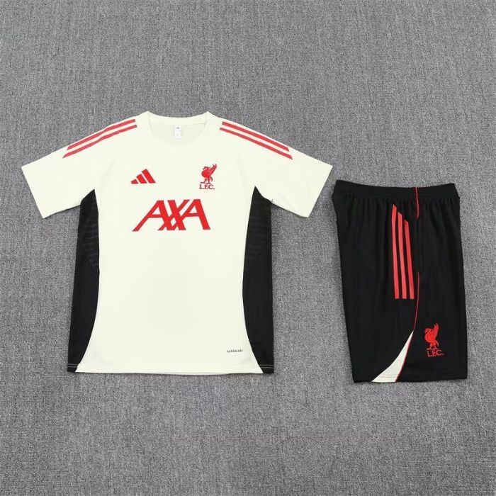 Adult Uniform 2025-2026 Liverpool Soccer Training Jersey and Shorts Football Kits