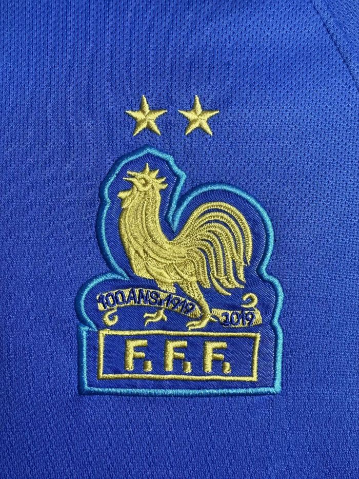 Retro Jersey 2019 France 100th Anniversary Home Soccer Jersey Vintage Football Shirt